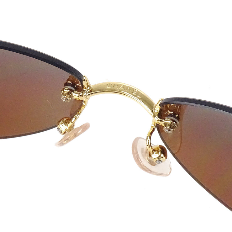 Chanel Sunglasses Eyewear Brown Small Good