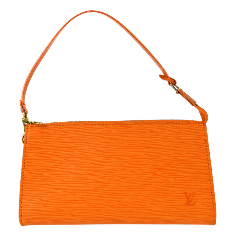 Louis Vuitton Orange Epi Pochette Accessoires Pouch Handbag M5294H – AMORE  Vintage Tokyo