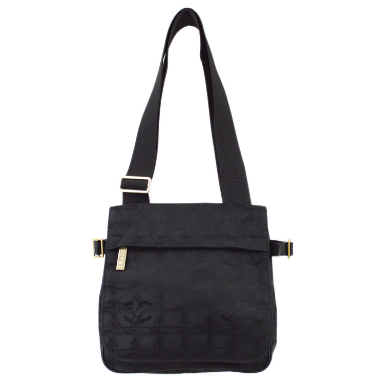 Chanel Black New Travel Line Messenger Shoulder Bag – AMORE Vintage Tokyo