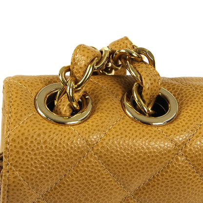 Chanel 2001-2003 * Beige Caviar Jumbo Classic Flap Shoulder Bag