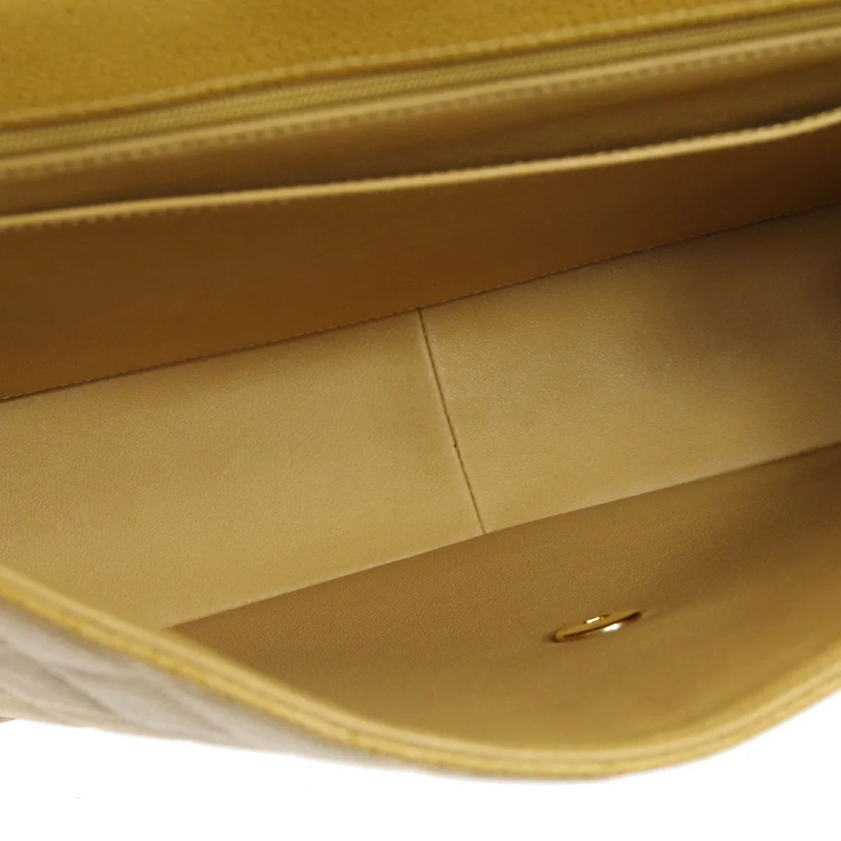 Chanel 2001-2003 * Beige Caviar Jumbo Classic Flap Shoulder Bag