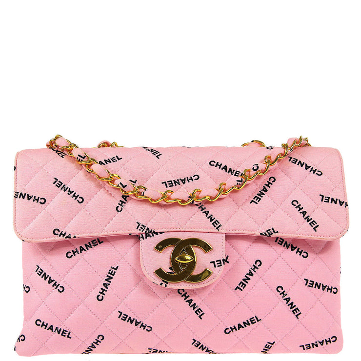 Chanel 1994-1996 * Pink Maxi Classic Flap Shoulder Bag – AMORE Vintage Tokyo