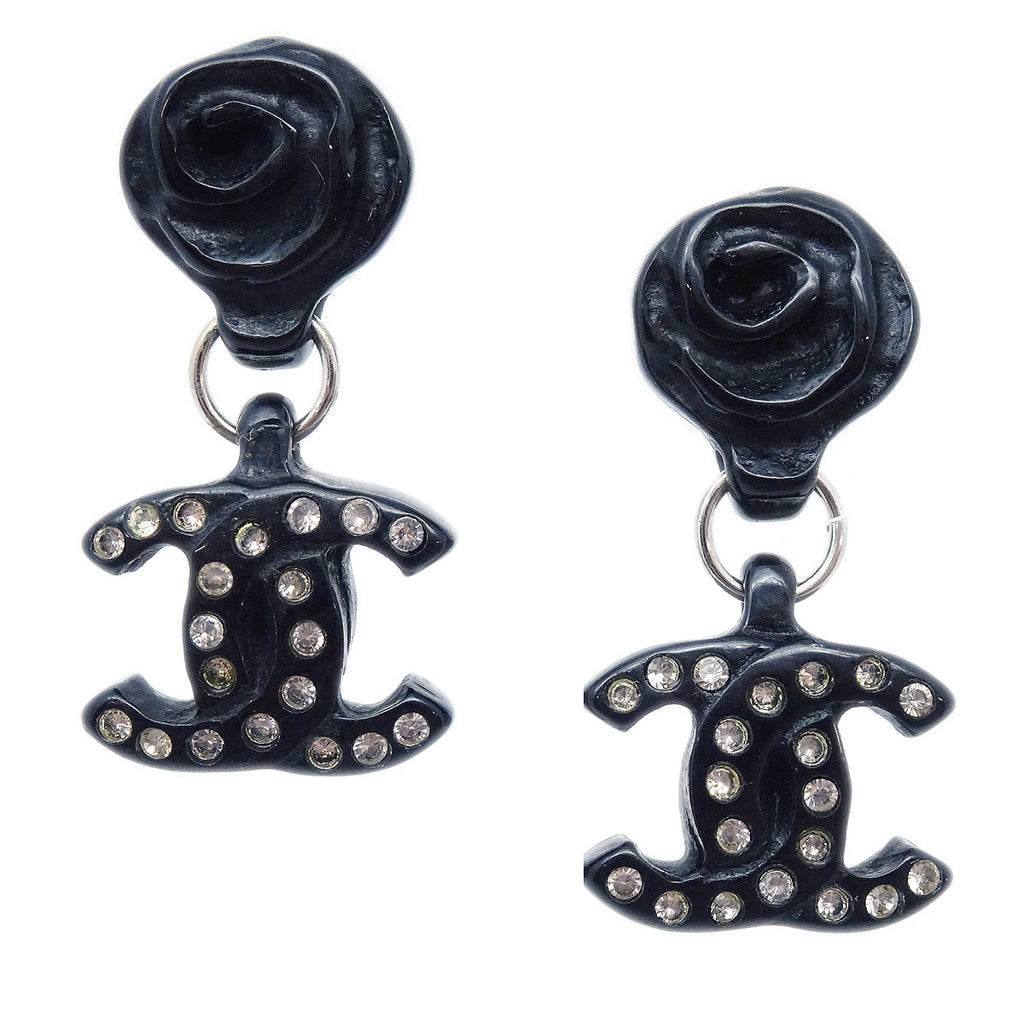 Chanel Earrings Clip-On Gold Rhinestone 02A – AMORE Vintage Tokyo