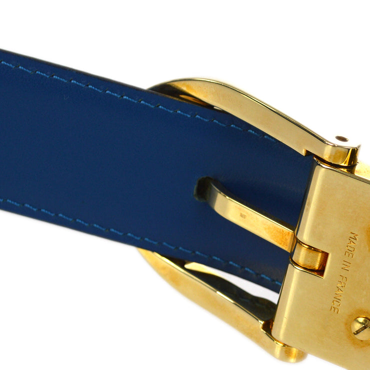 Louis Vuitton Louis Vuitton Ceinture Classique Blue Epi Leather Belt