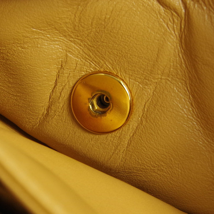 Chanel * 1997-1999 Beige Lambskin Small Classic Double Flap Shoulder Bag