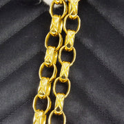 Chanel 1991-1994 * Black Satin Chevron Bijou Chain Shoulder Bag