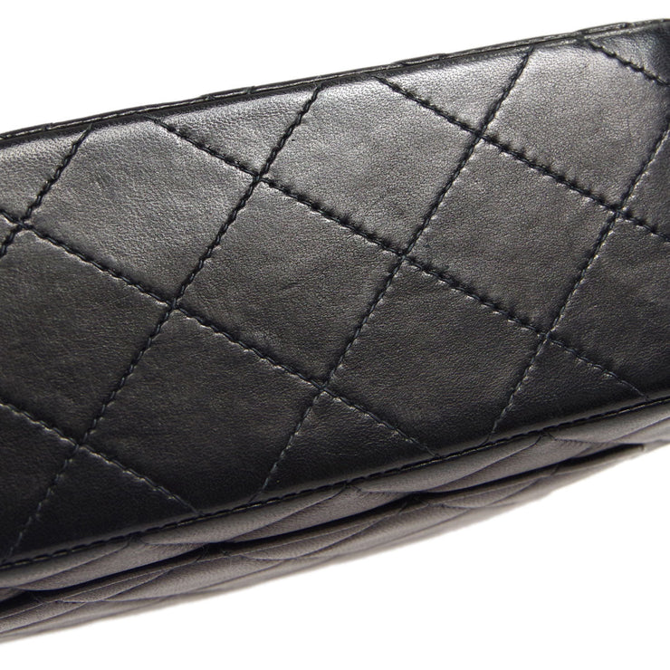 Timeless Chanel Classic Quilted So Black Lambskin Square Mini Flap