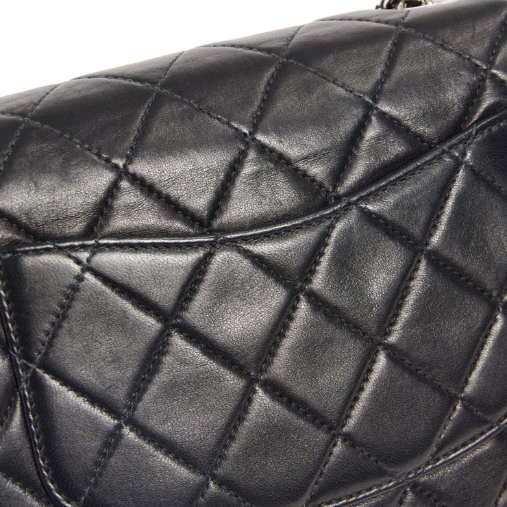 Chanel 2000-2001 * Black Lambskin Mini Classic Square Flap Shoulder Bag 17 SHW