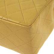 Chanel 1994-1996 * Beige Lambskin Jumbo Classic Flap Shoulder Bag