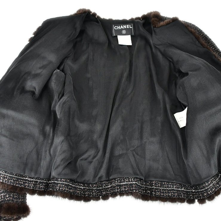 Chanel Collarless Jacket Black 03A #42 – AMORE Vintage Tokyo