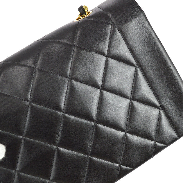 Chanel 1991-1994 Black Lambskin Small Diana Flap Bag – AMORE