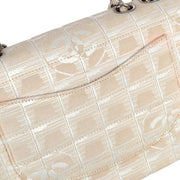 Chanel 2001-2003 Beige New Travel Line Classic Single Flap Bag