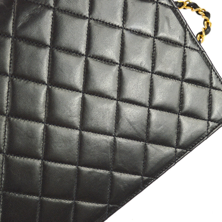 Chanel 1994-1996 Black Lambskin Small Pushlock Flap Bag – AMORE