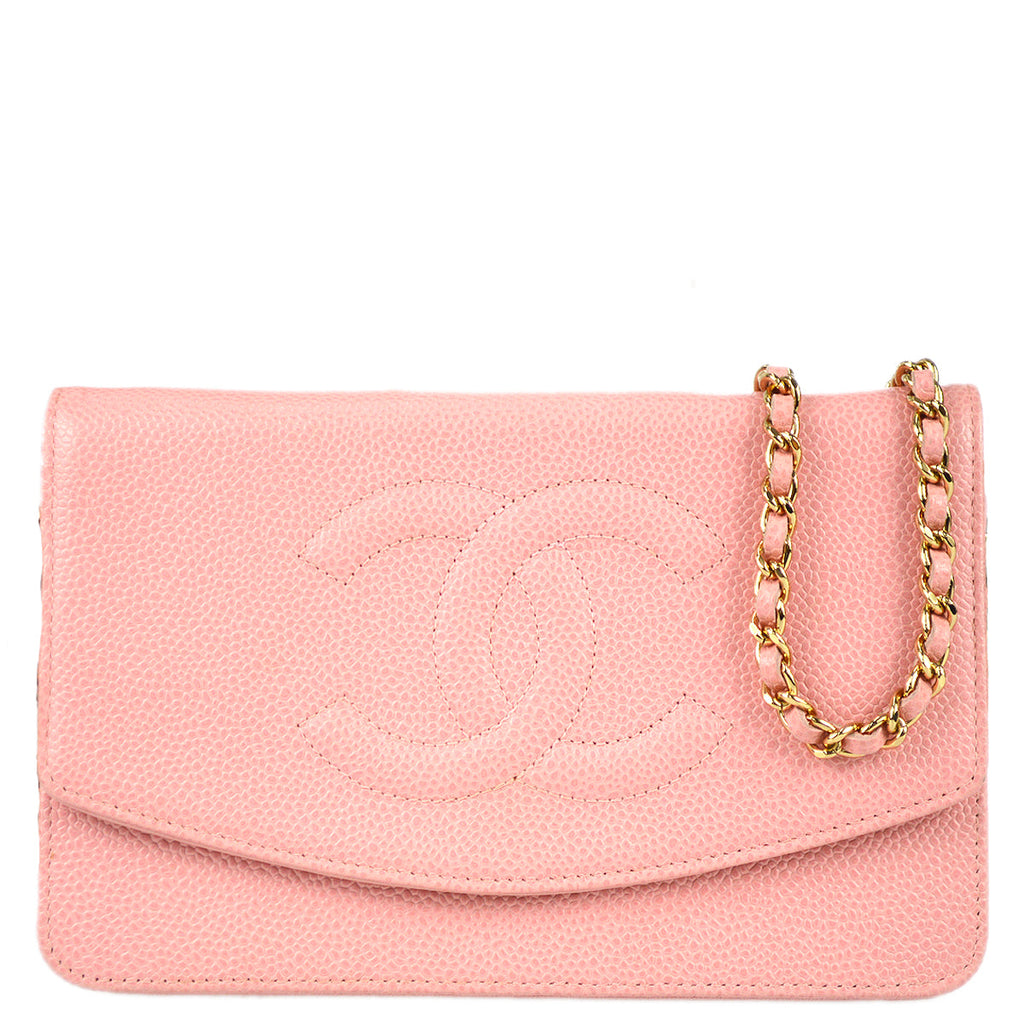 Chanel 2004-2005 Pink Caviar WOC Wallet on Chain