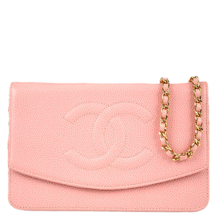 Chanel 2004-2005 Pink Caviar Timeless WOC Wallet on Chain – AMORE