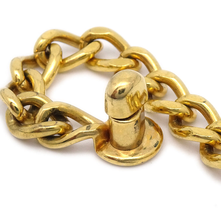 Chanel Turnlock Chain Bracelet Gold 96A