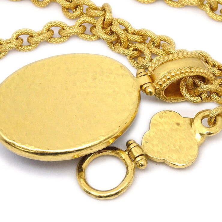 Chanel 1996 Gold Chain Pendant Necklace 96A