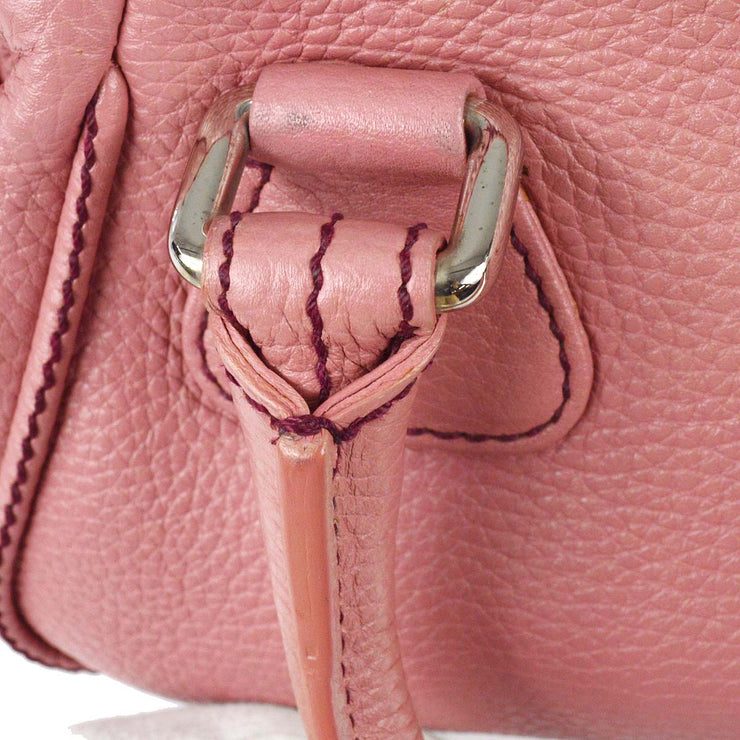 CHANEL 2003-2004 Handbag Pink Caviar 18109
