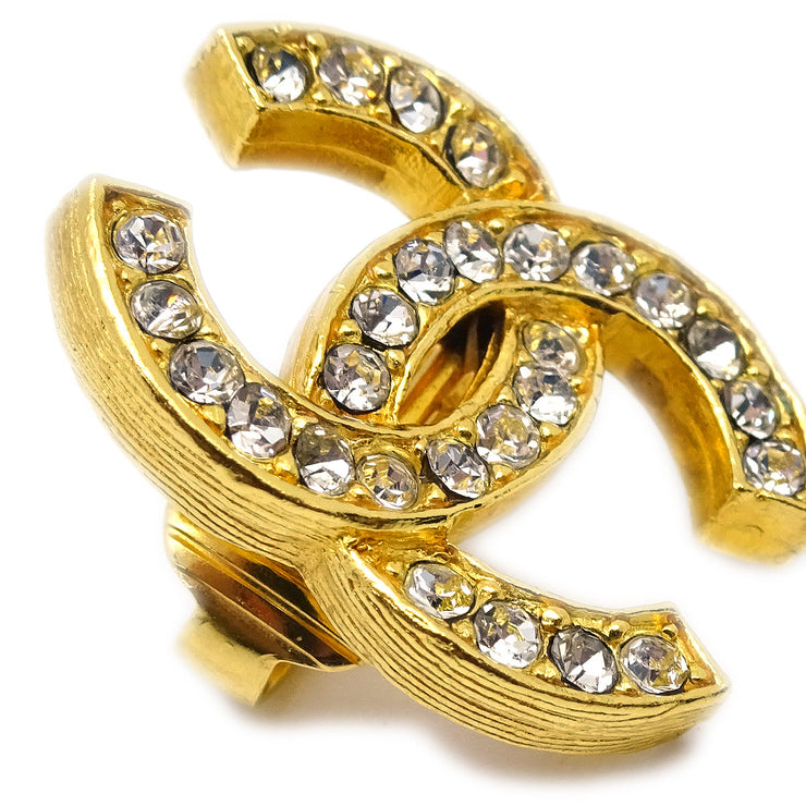 Chanel Earrings Clip-On Gold Rhinestone – AMORE Vintage Tokyo