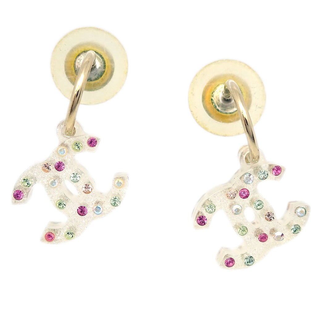 Chanel 2004 Studs Earrings Clear – AMORE Vintage Tokyo