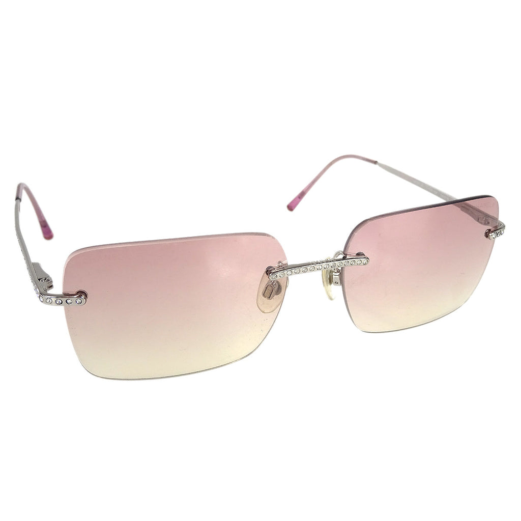 Vintage Chanel Pink Rimless Sunglasses - Gem