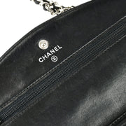 Chanel 2006-2008 Black Caviar Timeless WOC Wallet on Chain SHW