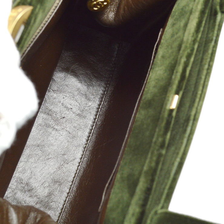 CHANEL 1997-1999 Green Velvet Flap Shoulder Bag – AMORE Vintage Tokyo