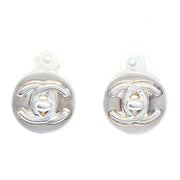 Chanel 1997 Round CC Turnlock Earrings Gold Clip-On Small