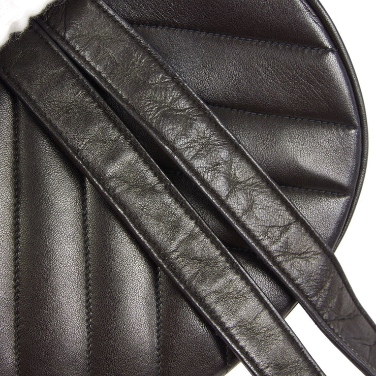Chanel 1991-1994 Black Lambskin Chevron Shoulder Bag – AMORE