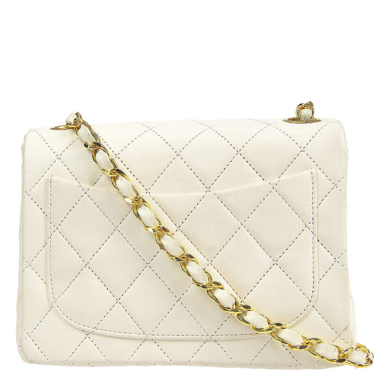 Chanel * 1994 Classic Flap Handbag Mini White Fur – AMORE Vintage Tokyo