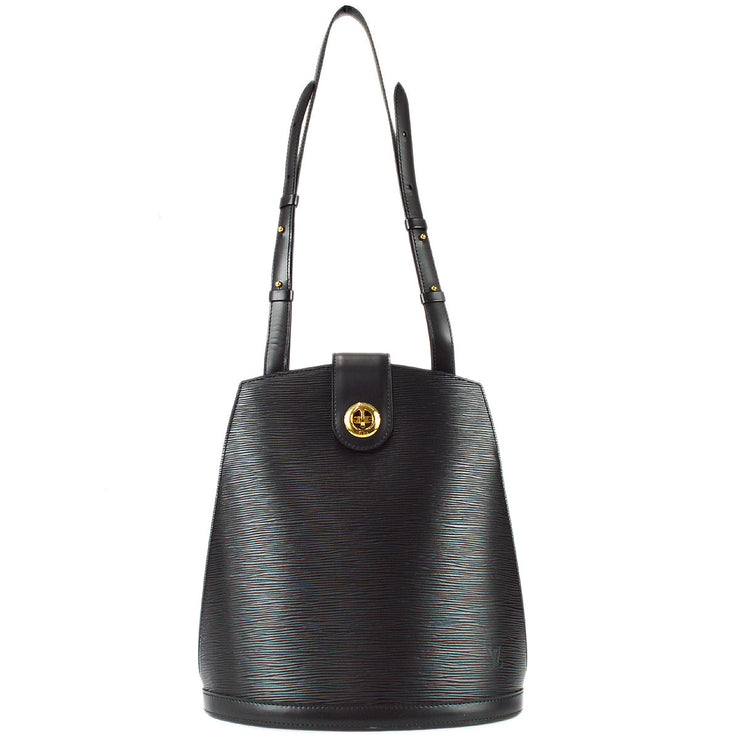 Louis Vuitton, Bags, Louis Vuitton Epi Cluny Shoulder Bag M52252 Noir  Black Leather Ladies Louis V