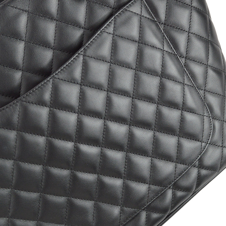 Chanel Black Quilted Leather Cambon Ligne Bowler Bag For Sale at