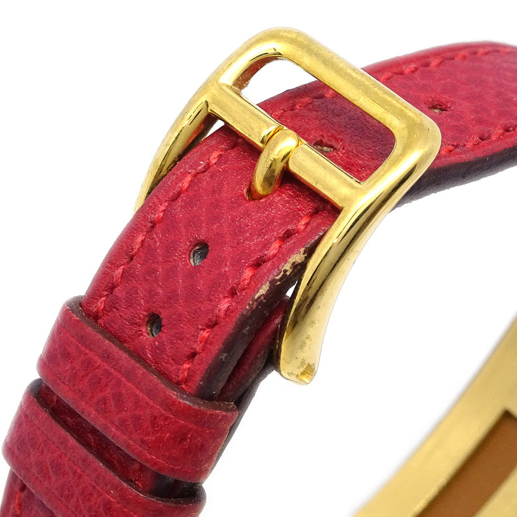 Hermes 1995 Kelly Watch Red Courchevel