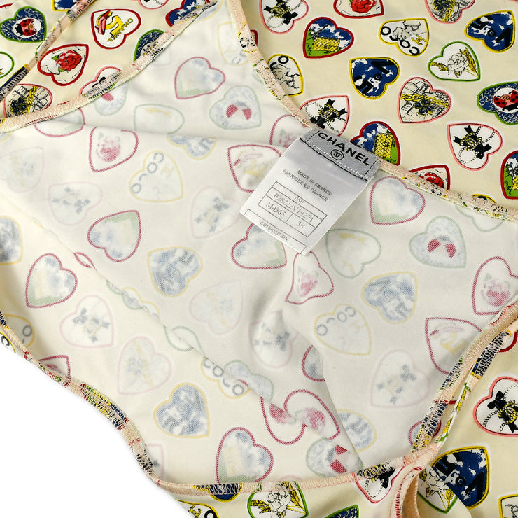 Chanel 2006 spring Valentine heart-print cami top #38
