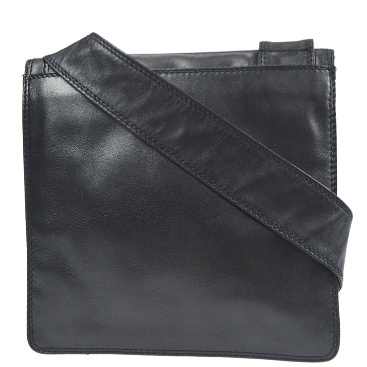 Chanel 1997-1999 Black Lambskin Shoulder Bag