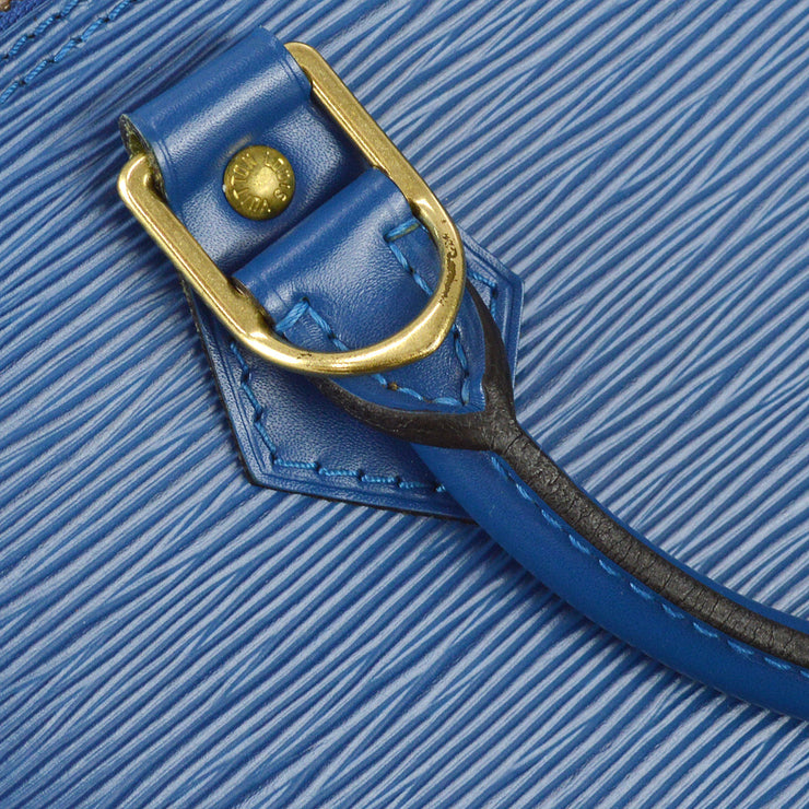 Louis Vuitton 1996 Blue Epi Alma M52145