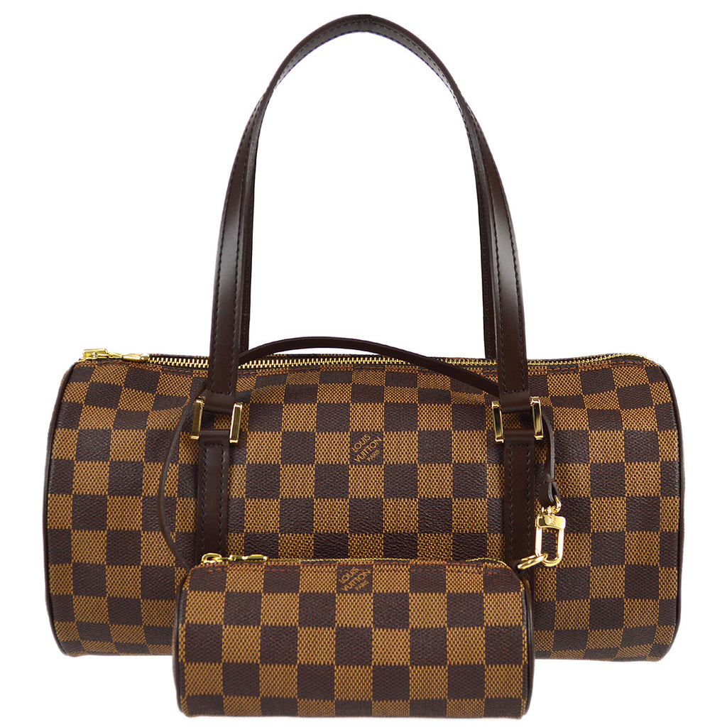 Louis-Vuitton-Damier-Papillon-30-Hand-Bag-&-Pouch-Brown-N51303