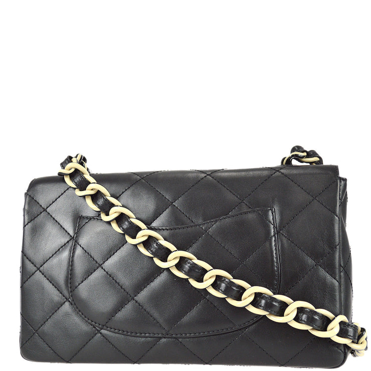 Chanel 2000-2001 Classic Flap Jumbo Chain Shoulder Bag Black Lambskin –  AMORE Vintage Tokyo