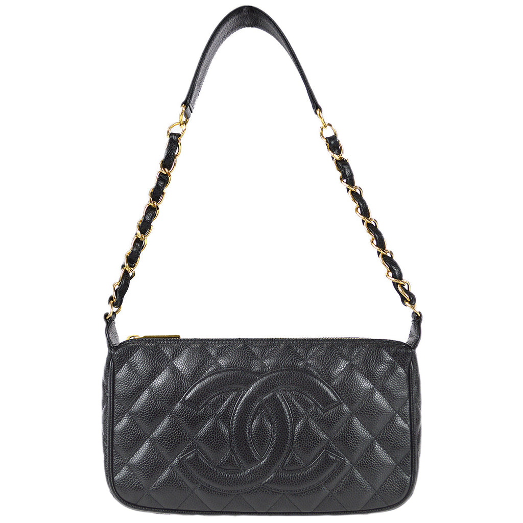 Chanel 2005-2006 Black Caviar Chain Handbag – AMORE Vintage Tokyo