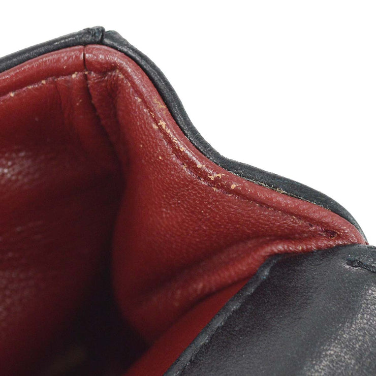Chanel 1989-1991 Black Lambskin Straight Flap Shoulder Bag – AMORE
