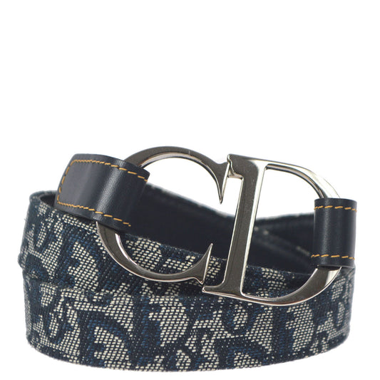 Christian Dior 2004 Navy Trotter Belt #85
