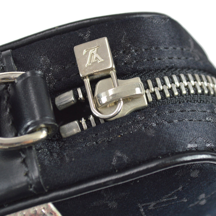 Louis Vuitton Pochette Conte De Fees Hand Bag Th0052 Black Satin M92275