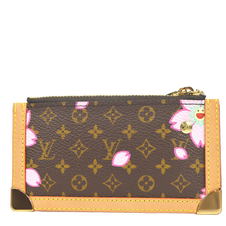 Louis Vuitton Cherry Blossom Key Pouch - Brown Wallets