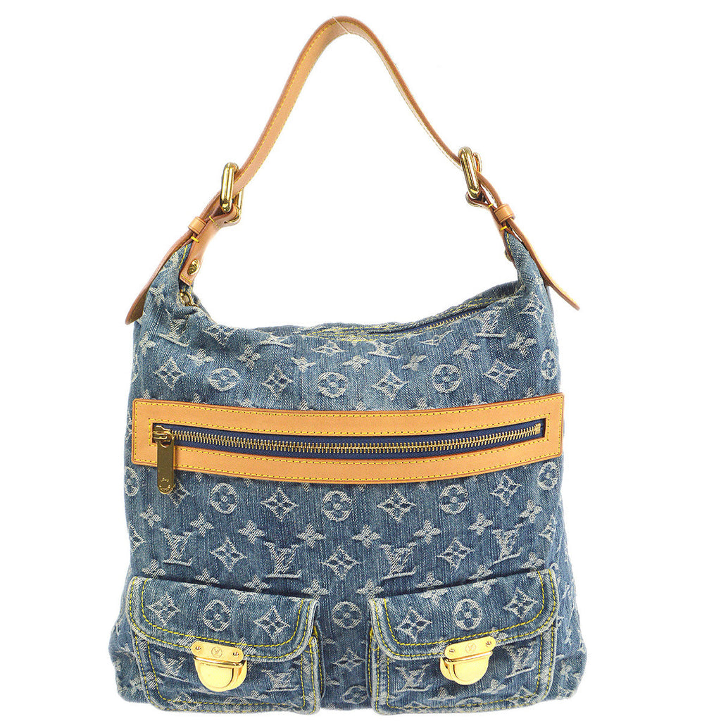 Louis Vuitton Monogram Denim Baggy GM M95048 Shoulder Bag Ladies