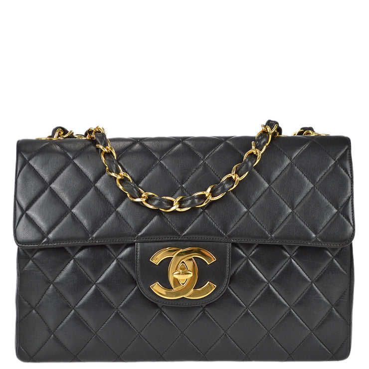 Chanel 1994-1996 Shoulder Bag Black Velvet