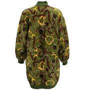 Celine saddle-print quilted coat #40