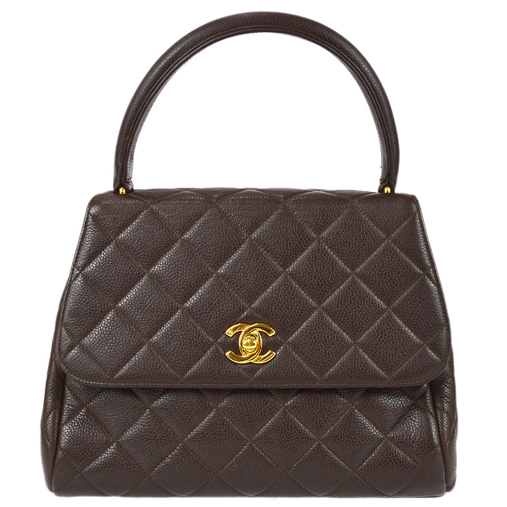 Chanel Brown Caviar Handbag – AMORE Vintage Tokyo