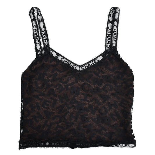 Chanel Lace Camisole Top Black 98A
