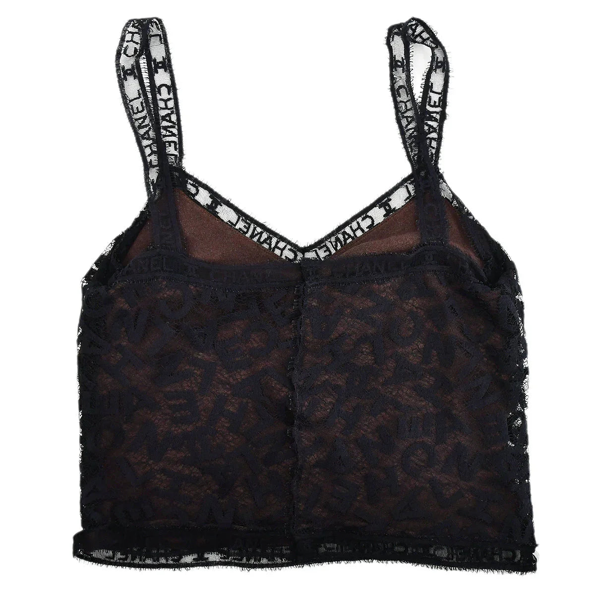 Chanel Lace Camisole Top Black 98A