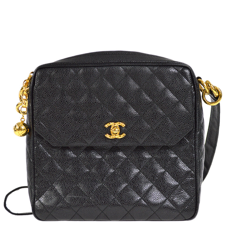 Brand New Authentic In Box Chanel Vanity Case Mini Chain Bag Black